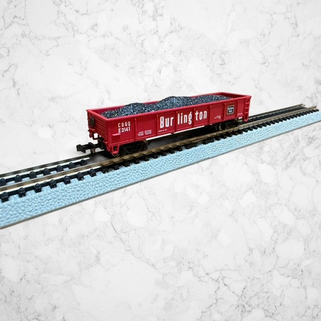 #1334 Bachmann Silver Series Item #73666 N Scale 40' Gondola – Burlington (CB&Q) #E3141 – Ready-to-Run