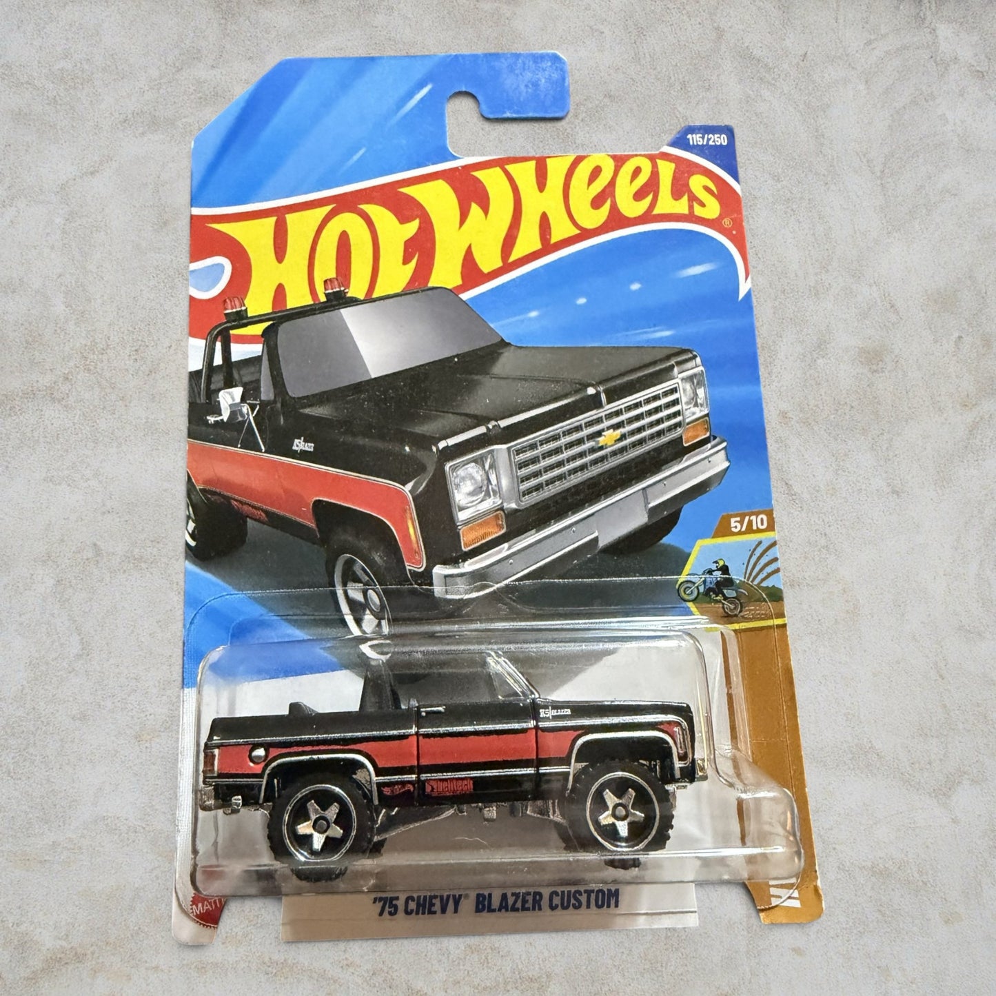 #1261 Hot Wheels '75 Chevy Blazer Custom – 5/10 Baja Blazers Series – Factory Sealed