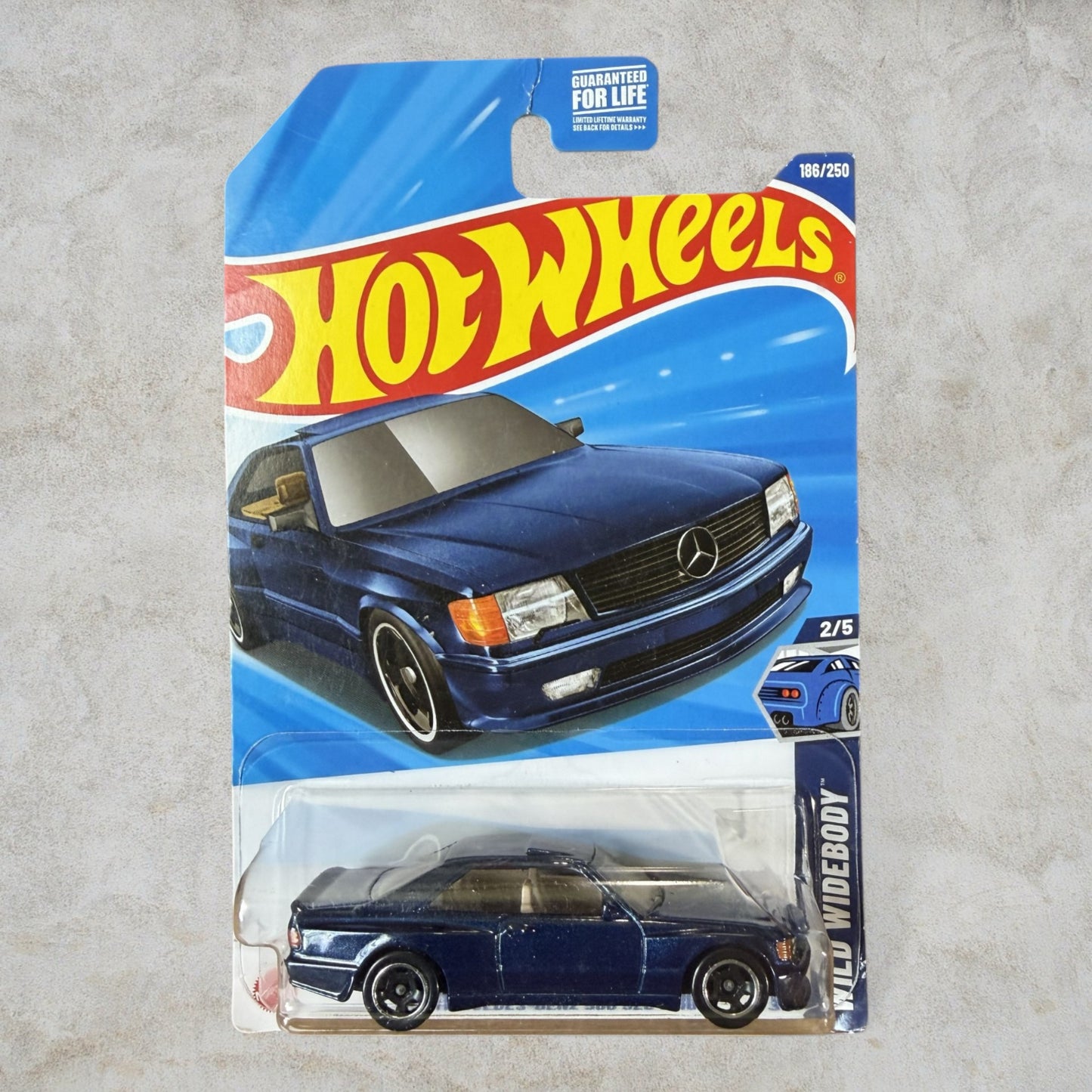 #1317 Hot Wheels Mercedes-Benz 560 SEC AMG Widebody – HW Widebody Series 2/5 – Factory Sealed