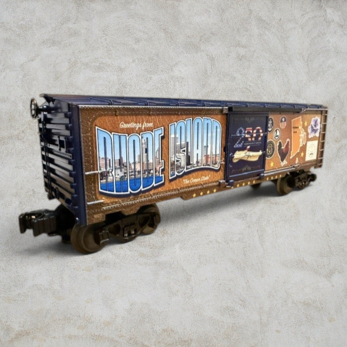 #1348 Lionel O Gauge Rhode Island America 250th Anniversary Boxcar – The Ocean State – New In Box