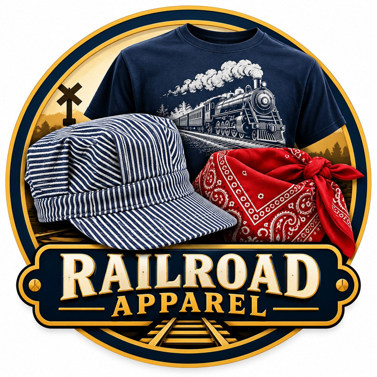 Railroad Themed Apparel