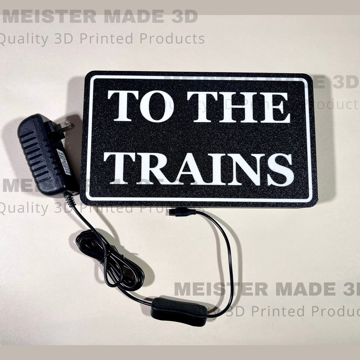 Custom LED Lighted Railroad Signs – MeisterMade3D