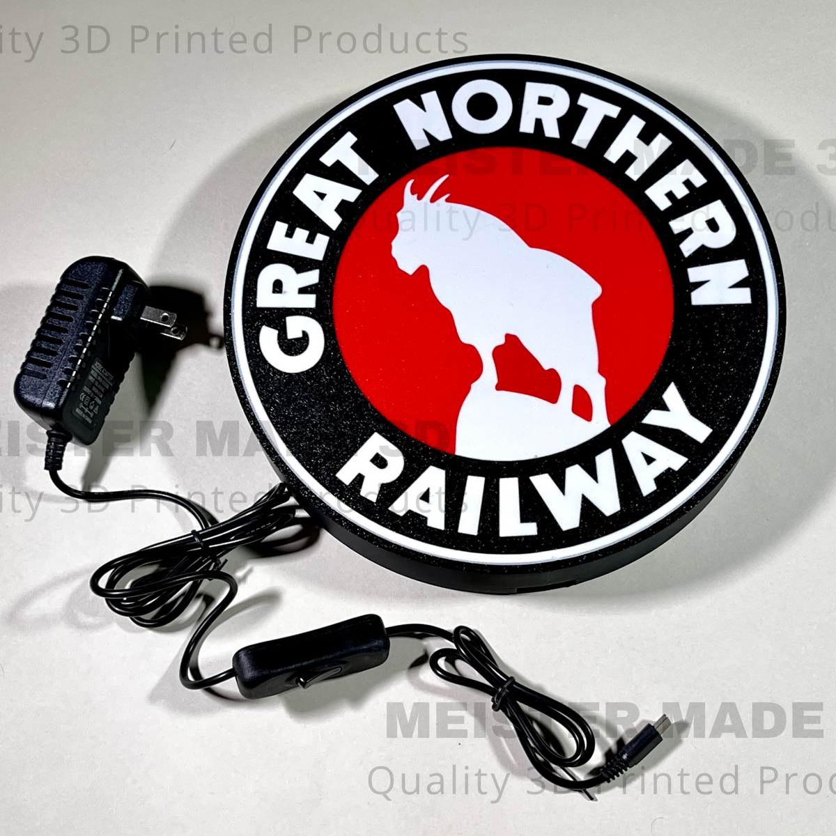 Custom LED Lighted Railroad Signs – MeisterMade3D