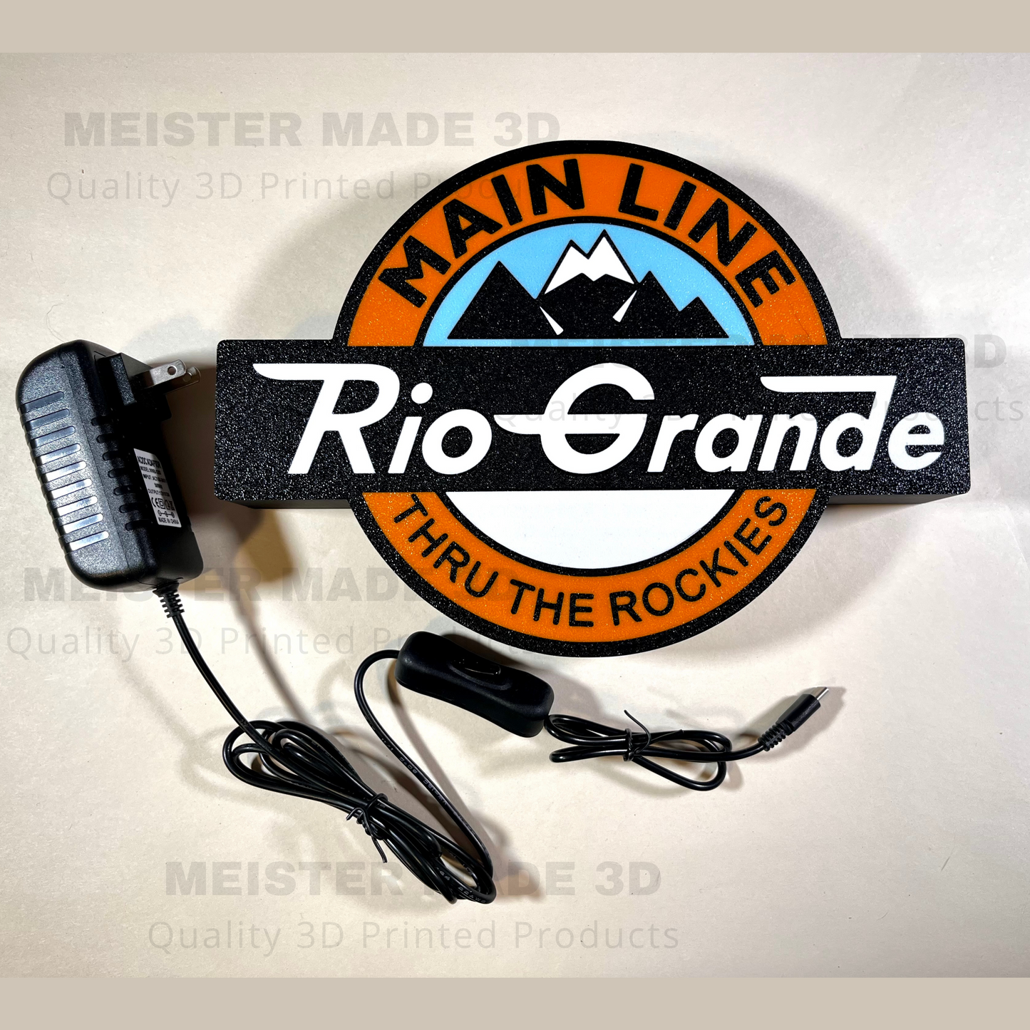 Custom LED Lighted Railroad Signs – MeisterMade3D