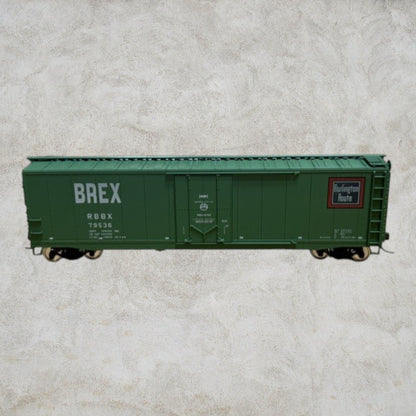 #1458 Accurail Accuready HO 95120 Burlington Route RBBX 79536 50' Plug Door Boxcar