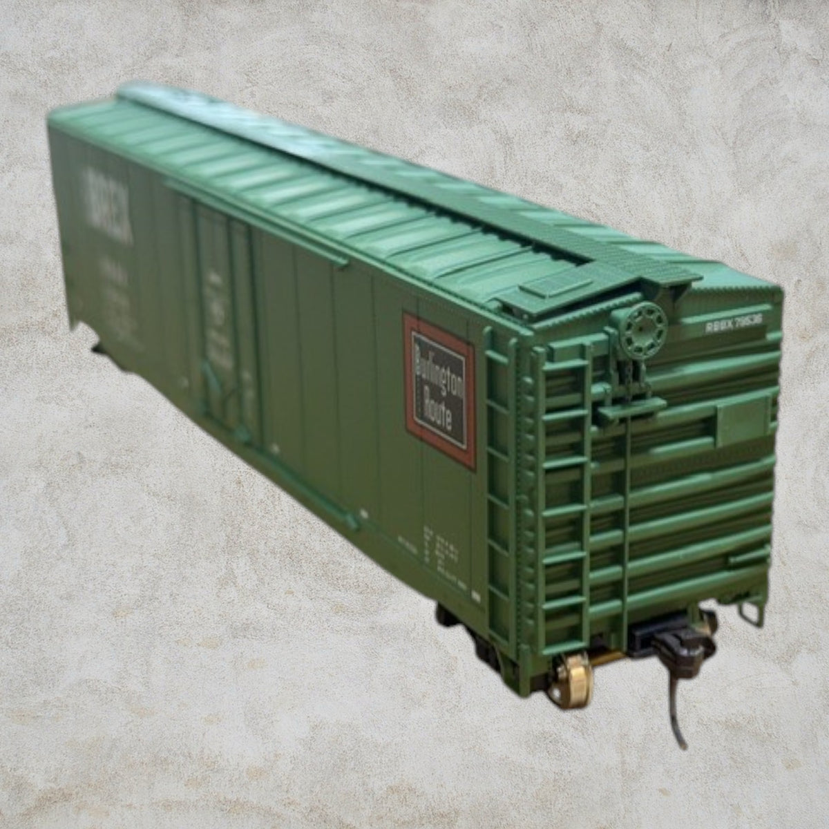 #1458 Accurail Accuready HO 95120 Burlington Route RBBX 79536 50' Plug Door Boxcar