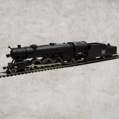 #1225 AHM HO Scale 2-8-2 Mikado Steam Locomotive with Tender – Burlington Route #462