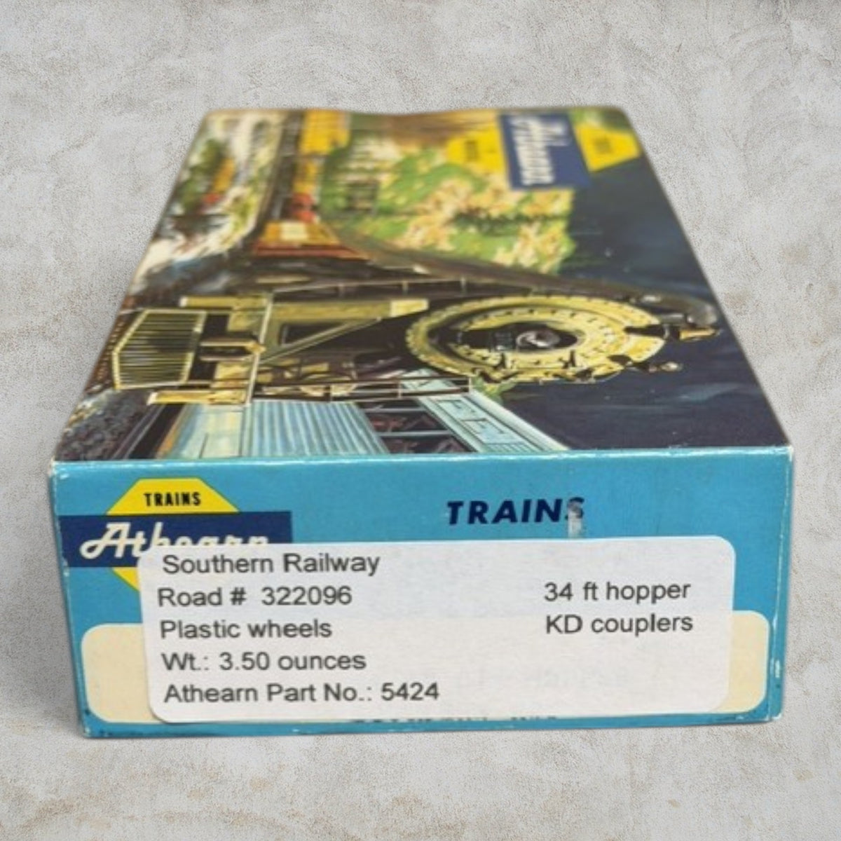 #1453 Athearn HO Southern Railway 34' Hopper #322096 Coal Load KD Couplers #5424