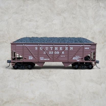 #1453 Athearn HO Southern Railway 34' Hopper #322096 Coal Load KD Couplers #5424