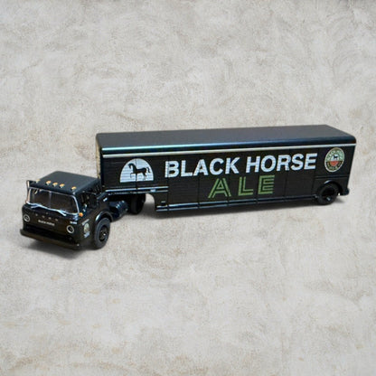 #1360 Athearn HO Scale Black Horse Ale Ford C Tractor w/ Beverage Trailer – Item #91981 – Ready To Roll – New in Box