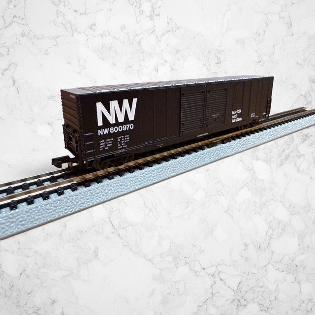 #1333 Atlas Item #36842 N Scale ACF 60' Double Door Box Car – Norfolk & Western #600970 – Ready-to-Run