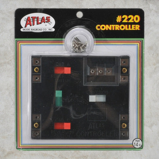 Atlas Item #220 Controller – Twin Cab Selector & Reversing Controller – DC Block Control – New Old Stock