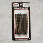 Atlas Item #832 HO Scale Code 100 Snap-Track 1/2-15° Radius Curved Track (4-Pack) – Nickel Silver – New Old Stock