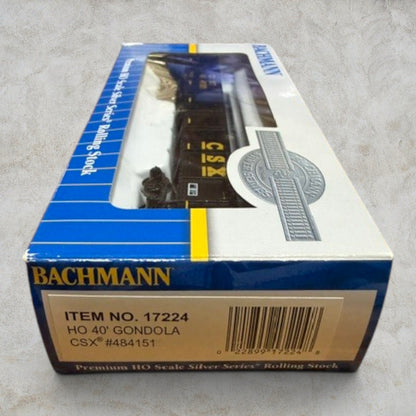 #1342 Bachmann Silver Series HO Scale 40' Gondola – CSX #484151 – Item No. 17224