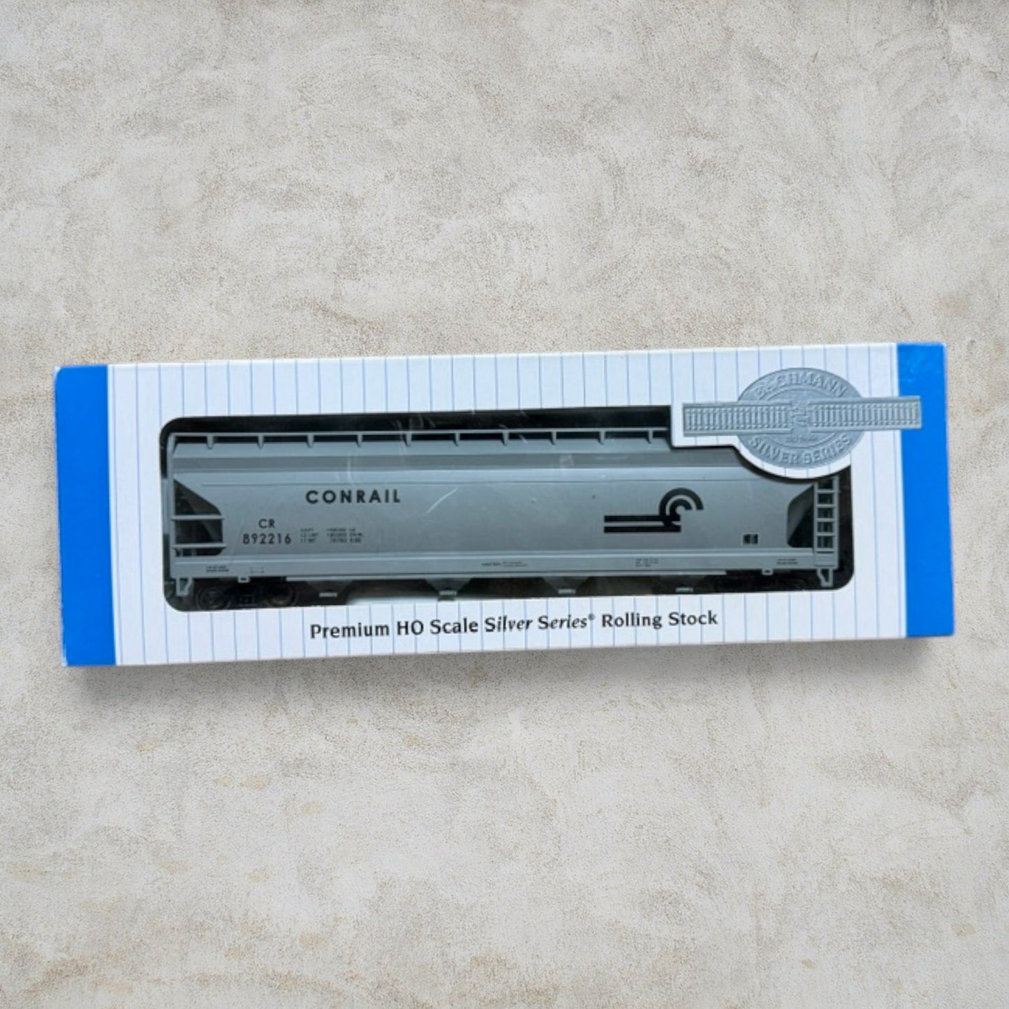 #1364 Bachmann Silver Series HO Scale Conrail 56' ACF Center-Flow Hopper #892216 – Item #17506 – NIB
