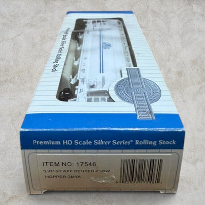 #1365 Bachmann Silver Series HO Scale OMYA 56' ACF Center-Flow Hopper ACFX #59846 – Item #17546 – NIB