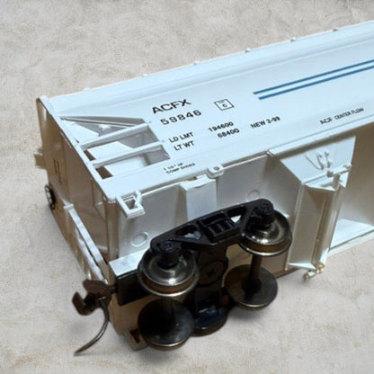 #1365 Bachmann Silver Series HO Scale OMYA 56' ACF Center-Flow Hopper ACFX #59846 – Item #17546 – NIB