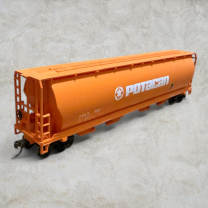 #1366 Bachmann Silver Series HO Scale Potacan Cylindrical Grain Hopper CGLX #893 – Item #19102 – NIB