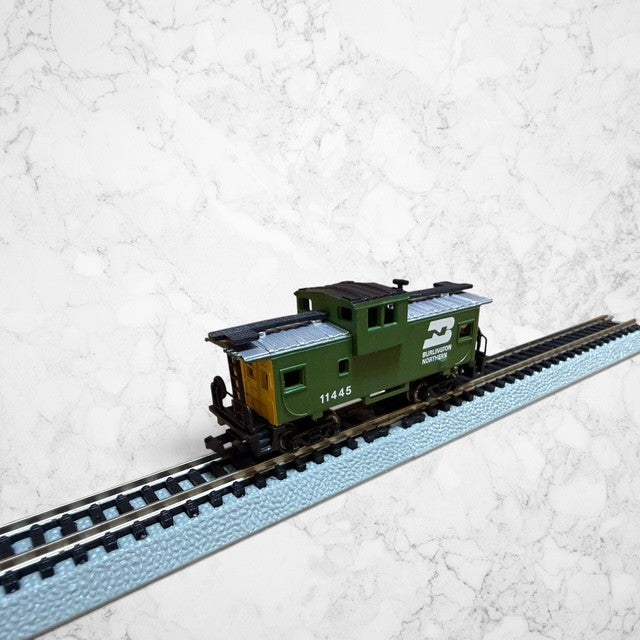 #1338 Bachmann Silver Series Item #70753 N Scale 36' Wide Vision Caboose – Burlington Northern #11445 – Ready-to-Run