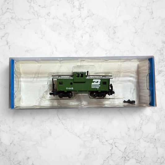 #1338 Bachmann Silver Series Item #70753 N Scale 36' Wide Vision Caboose – Burlington Northern #11445 – Ready-to-Run