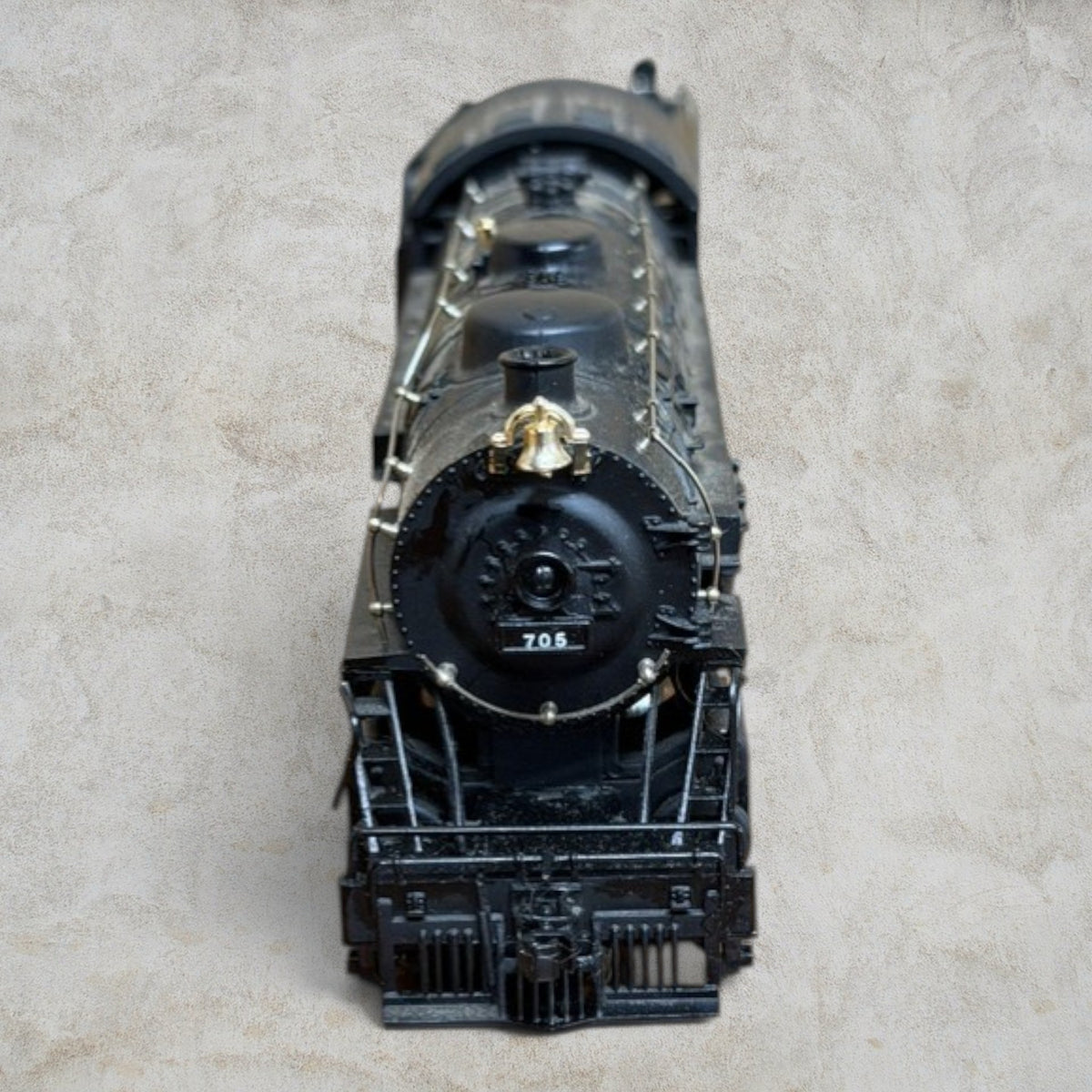 #1452 Bachmann HO Santa Fe 2-8-0 Consolidation #705 Smoke Lighted Item 0651