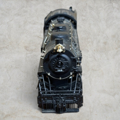 #1452 Bachmann HO Santa Fe 2-8-0 Consolidation #705 Smoke Lighted Item 0651