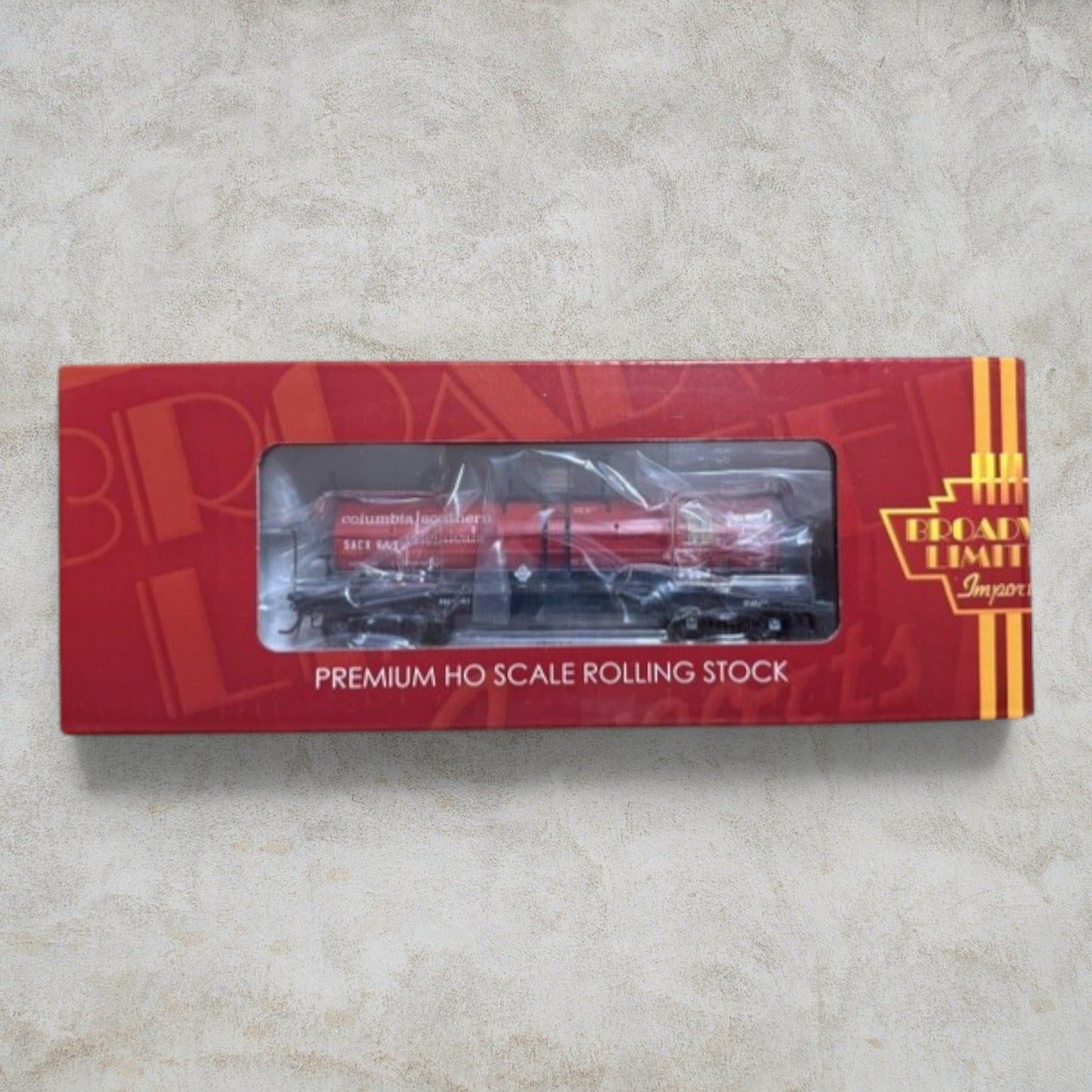 #1351 Broadway Limited Imports HO Scale Columbia Southern Chemicals 6,000 Gallon Tank Car SACX 663 – Item #6477