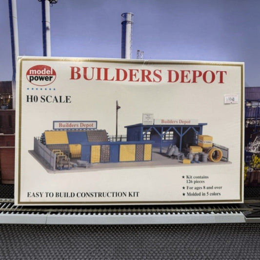 #1611 Model Power HO Scale Builders Depot – Construction Kit #1146