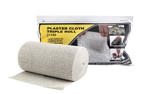 WOO1192 Woodland Scenics Plaster Cloth Triple Roll