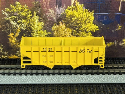 #1521 Con-Cor N Scale Ford Motor Company 2-Bay Open Hopper – FRDX #2342 – Yellow – Original Box