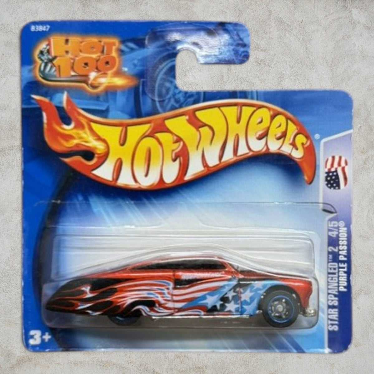 #1435 Hot Wheels Purple Passion Star Spangled 2 #4/5 Red White Blue NOC