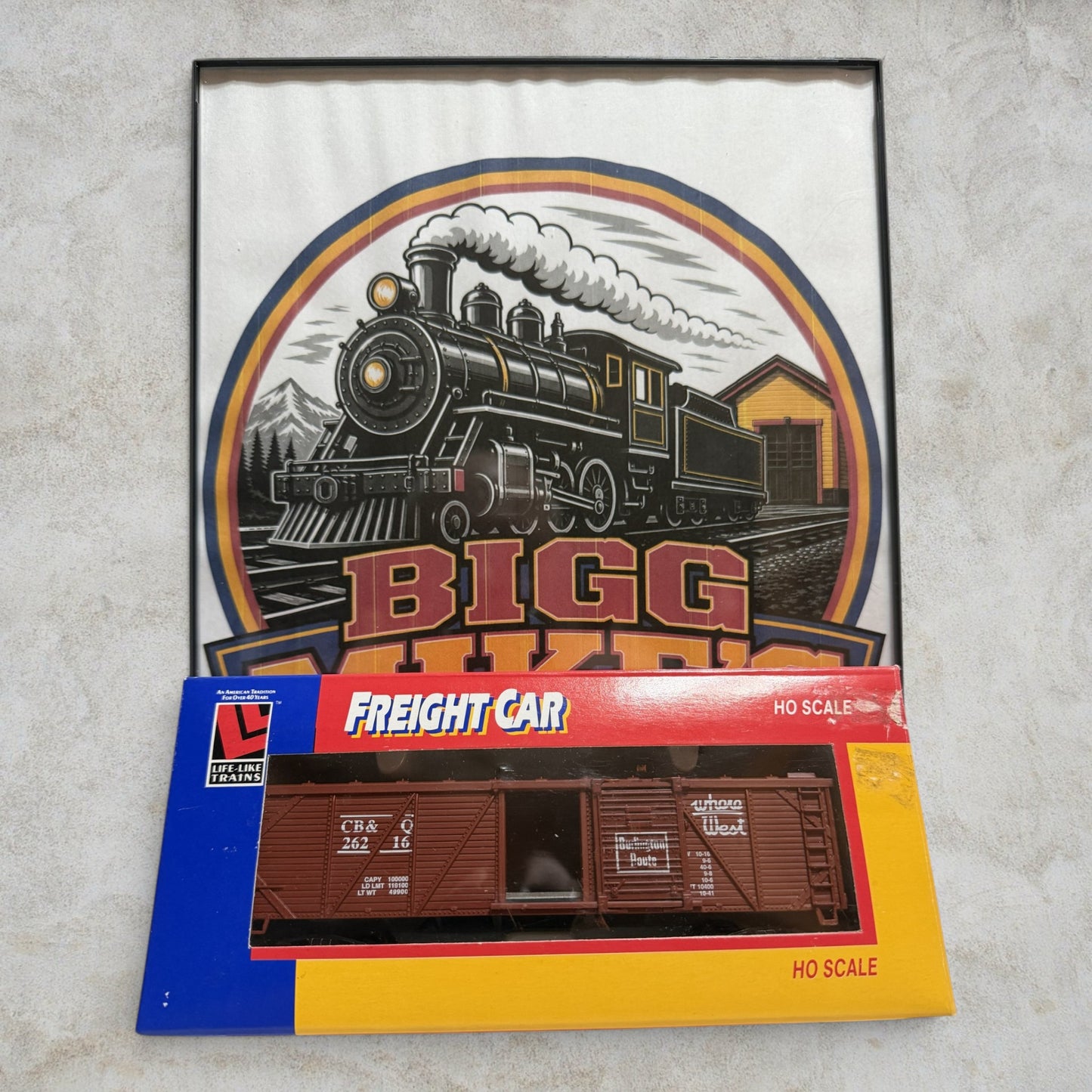#1246 Life Like HO Scale CB&Q #26216 Burlington Route Box Car
