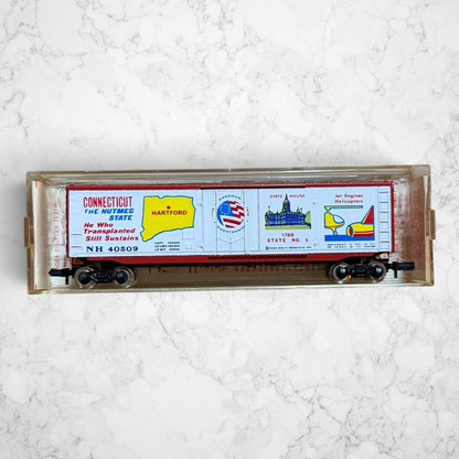 #1376 Kadee N Scale Bicentennial 50' Boxcar – Connecticut “The Nutmeg State” – NH #40509 – No. 38020