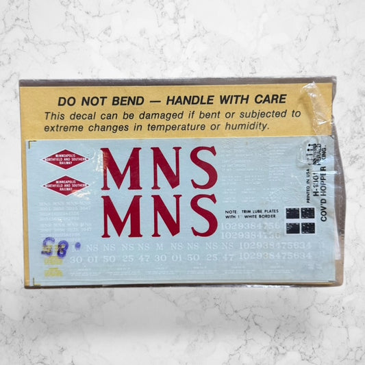 Herald King H-410 Minneapolis Northfield & Southern Railway Decals – HO Scale