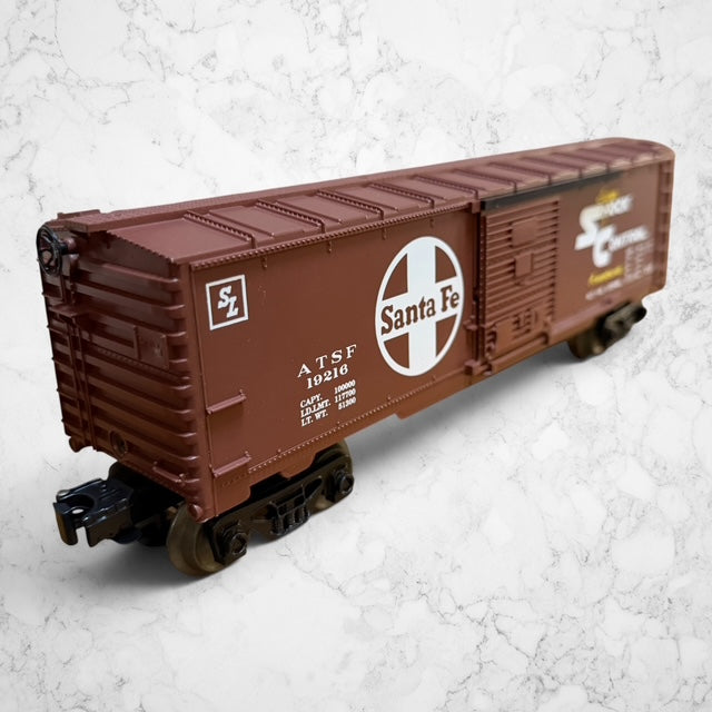 #1383 Lionel O/O27 Santa Fe “Super Shock Control” Boxcar #19216 – No. 6-19216