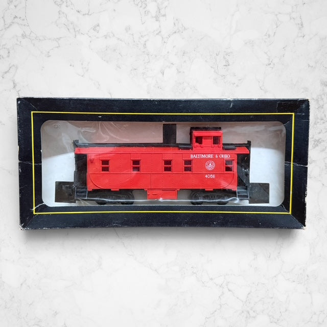 #1447 Parkway P113 HO Scale Baltimore & Ohio B&O Caboose #4068 Vintage Boxed