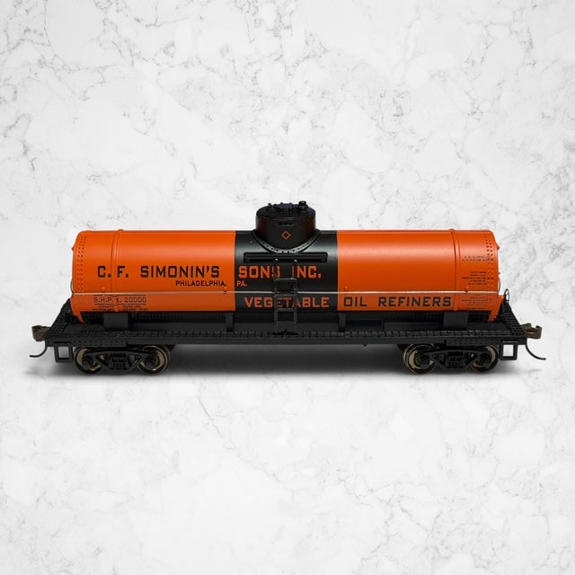 #1484 Bachmann 17847 HO C.F. Simonin’s Sons 40' Tank Car SHPX 20000