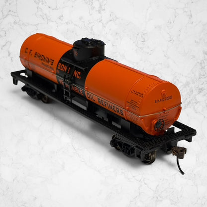 #1484 Bachmann 17847 HO C.F. Simonin’s Sons 40' Tank Car SHPX 20000