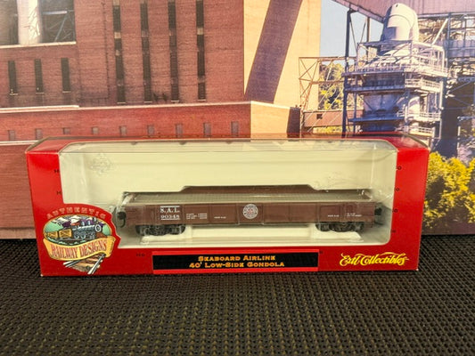 #1510 Ertl Collectibles Railway Designs HO Scale 40' Low-Side Gondola – Seaboard Air Line SAL #90348