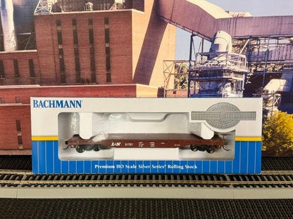 #1511 Bachmann 17315 HO L&N #21757 52' Flatcar – Silver Series