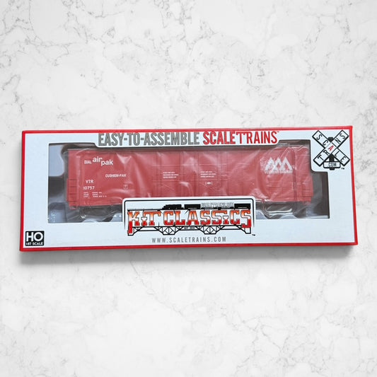 #1514 ScaleTrains Kit Classics HO Scale Vermont Railway VTR #10757 Boxcar – Easy-to-Assemble Kit