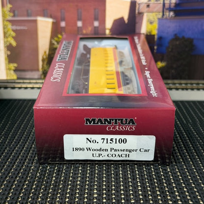 #1589 Mantua Classics HO Scale Union Pacific 1890 Wooden Passenger Coach #115