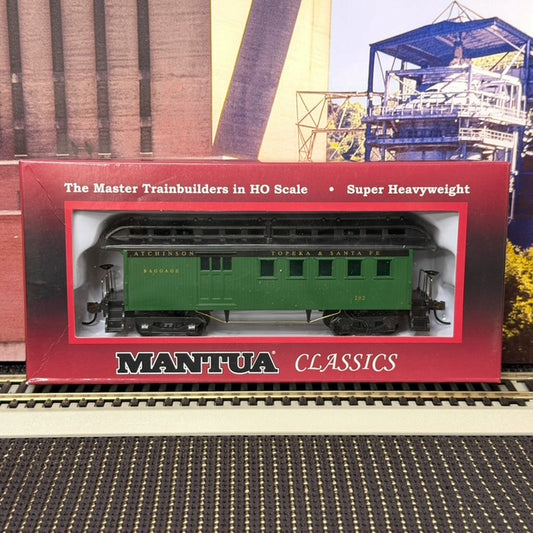 #1590 Mantua Classics HO Scale Santa Fe 1890 Wooden Passenger Combine #202