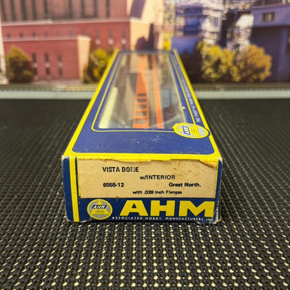 #1592 AHM HO Scale Great Northern Empire Builder Vista Dome Passenger Car #1322
