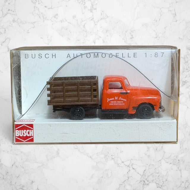 #1411 Busch 48212 1:87 HO 1950 Chevrolet Pickup – James W. Brown Fruits & Vegetables