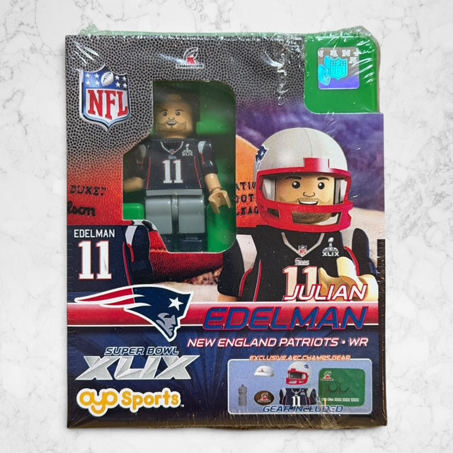 #1443 OYO Julian Edelman #11 Patriots Super Bowl XLIX Figure NIB Sealed