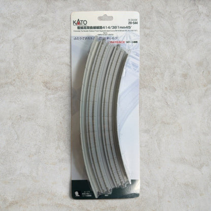 KATO 20-544 N Scale Unitrack R414/381 45° Superelevated Double Track