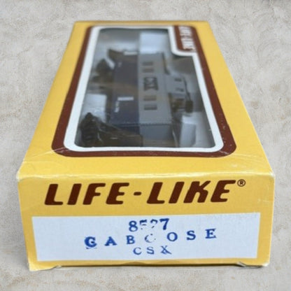 #1454 Life-Like HO Scale CSX Caboose Blue Gray #8527 Vintage Original Box