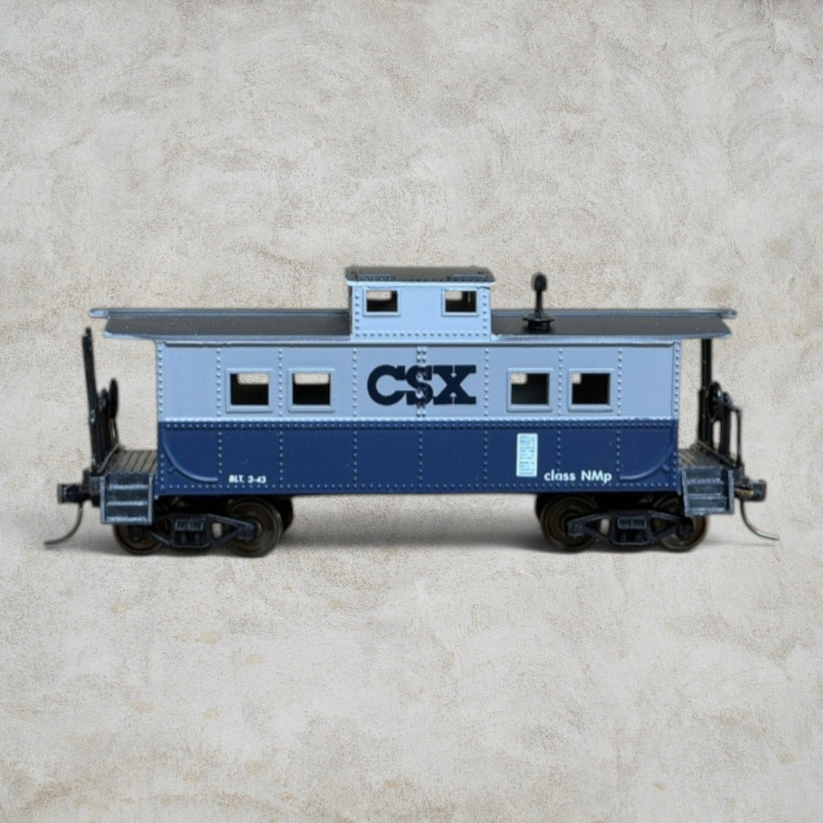 #1454 Life-Like HO Scale CSX Caboose Blue Gray #8527 Vintage Original Box