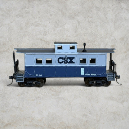 #1454 Life-Like HO Scale CSX Caboose Blue Gray #8527 Vintage Original Box